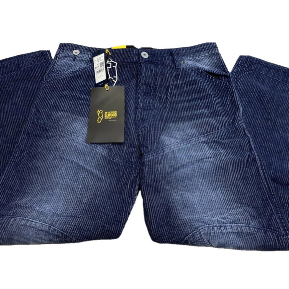 NEW G-STAR Raw Mens Jean Dark Blue Size 30x30 3D Corduroy Loose Worn In Shore - Picture 1 of 15